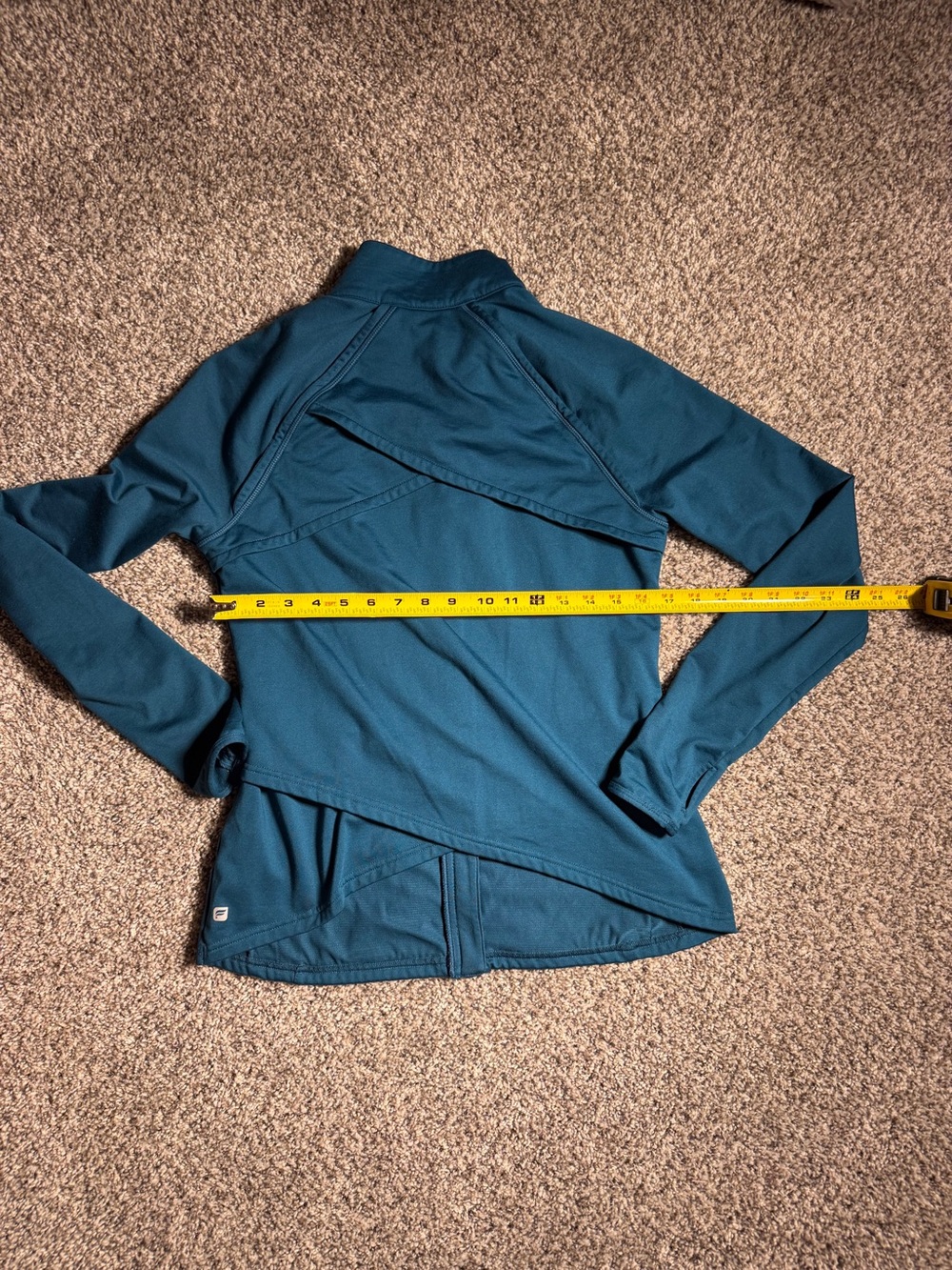 Fabletics Teal Full-Zip Utility Jacket - Picture 5 of 5